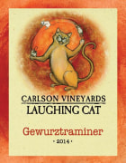 Carlson Vineyards Laughing Cat Gewurztraminer 2014 Front Label