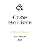 Clos Solene Hommage Blanc 2015 Front Label