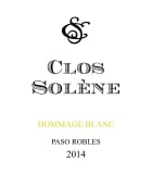 Clos Solene Hommage Blanc 2014 Front Label
