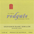 Redgate Wines Sauvignon Blanc Semillon 2016 Front Label