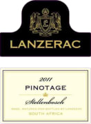 Lanzerac Pinotage 2011 Front Label