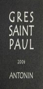 Gres St. Paul Coteaux du Languedoc Antonin 2006 Front Label