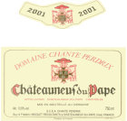 Dom. Chante-Perdrix Chateauneuf-du-Pape 2001 Front Label