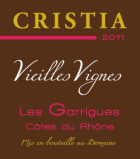 Domaine de Cristia Cotes du Rhone les Garrigues Vieilles Vignes 2011 Front Label