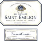 Barton & Guestier St. Emilion 1999 Front Label