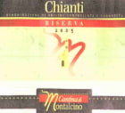 Cantina di Montalcino Chianti Riserva 2005 Front Label