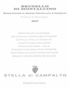 Stella di Campalto Brunello di Montalcino Podere San Giuseppe Riserva 2007 Front Label