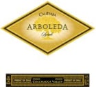 Arboleda Syrah 2000 Front Label