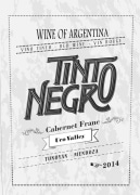 TintoNegro Cabernet Franc 2014 Front Label