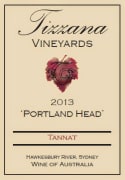 Tizzana Winery Portland Head Tannat 2013 Front Label