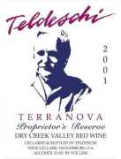 F. Teldeschi Winery Terranova Proprietors Reserve 2001 Front Label