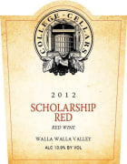 College Cellars of Walla Walla Scholarship Red 2012 Front Label