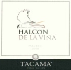 Vina Tacama Halcon de la Vina Malbec 2008 Front Label