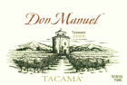 Vina Tacama Don Manuel Tannat 2008 Front Label