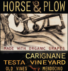 Horse & Plow Winery Testa Vineyard Old Vine Carignane 2010 Front Label