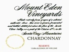 Mount Eden Vineyards Reserve Chardonnay 2008 Front Label
