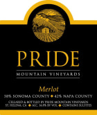 Pride Mountain Vineyards Merlot 2010 Front Label