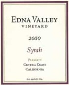 Edna Valley Vineyard Syrah 2000 Front Label