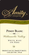 Amity Pinot Blanc 2012 Front Label