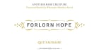 Forlorn Hope Que Saudade Verdelho 2013 Front Label