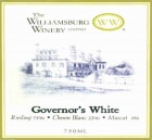 Williamsburg Winery Governors White 2014 Front Label