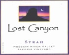 Lost Canyon Winery Allegria Vineyard Syrah 2004 Front Label