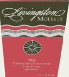 Moffett Vineyards Gemstone Vineyard Red 2000 Front Label