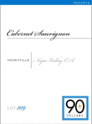 Ninety Plus Cellars Lot 109 Reserve Cabernet Sauvignon 2013 Front Label