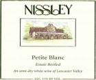 Nissley Vineyards & Winery Estate Petite Blanc 2009 Front Label