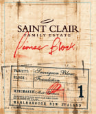 Saint Clair Pioneer Block 1 Foundation Sauvignon Blanc 2014 Front Label