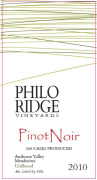 Philo Ridge Vineyards Pinot Noir 2010 Front Label