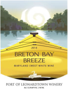 Port of Leonardtown Winery Breton Bay Breeze White 2014 Front Label