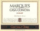 Concha y Toro Marques de Casa Concha Merlot 2001 Front Label