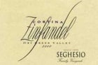 Seghesio Cortina Zinfandel 2001 Front Label