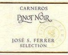 Gloria Ferrer Jose S. Ferrer Pinot Noir 2000 Front Label