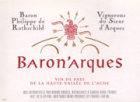 Baron Philippe de Rothschild Baron'arques 1999 Front Label