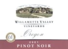 Willamette Valley Vineyards Pinot Noir 2001 Front Label