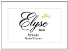 Elyse Syrah 2000 Front Label