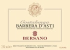 Bersano Barbera d'Asti Costalunga 2012 Front Label