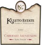 Kuleto Estate Cabernet Sauvignon 2001 Front Label