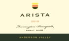 Arista Winery Ferrington Pinot Noir 2010 Front Label