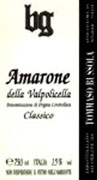 Bussola Amarone BG 2001 Front Label