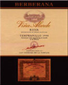 Berberana Vina Alarde Rioja Tempranillo 2000 Front Label