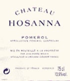 Chateau Hosanna  2001 Front Label