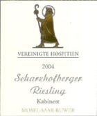 Vereinigte Hospitien Scharzhofberger Riesling Kabinett 2004 Front Label