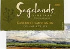 Sagelands Cabernet Sauvignon 2003 Front Label