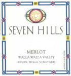 Seven Hills Winery Seven Hills Vineyard Merlot 2003 Front Label