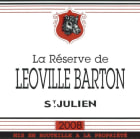 Chateau Leoville Barton La Reserve de Leoville Barton 2008 Front Label
