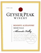 Geyser Peak Reserve Alexandre Meritage 2004 Front Label