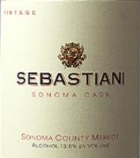 Sebastiani Sonoma Cask Merlot 1997 Front Label